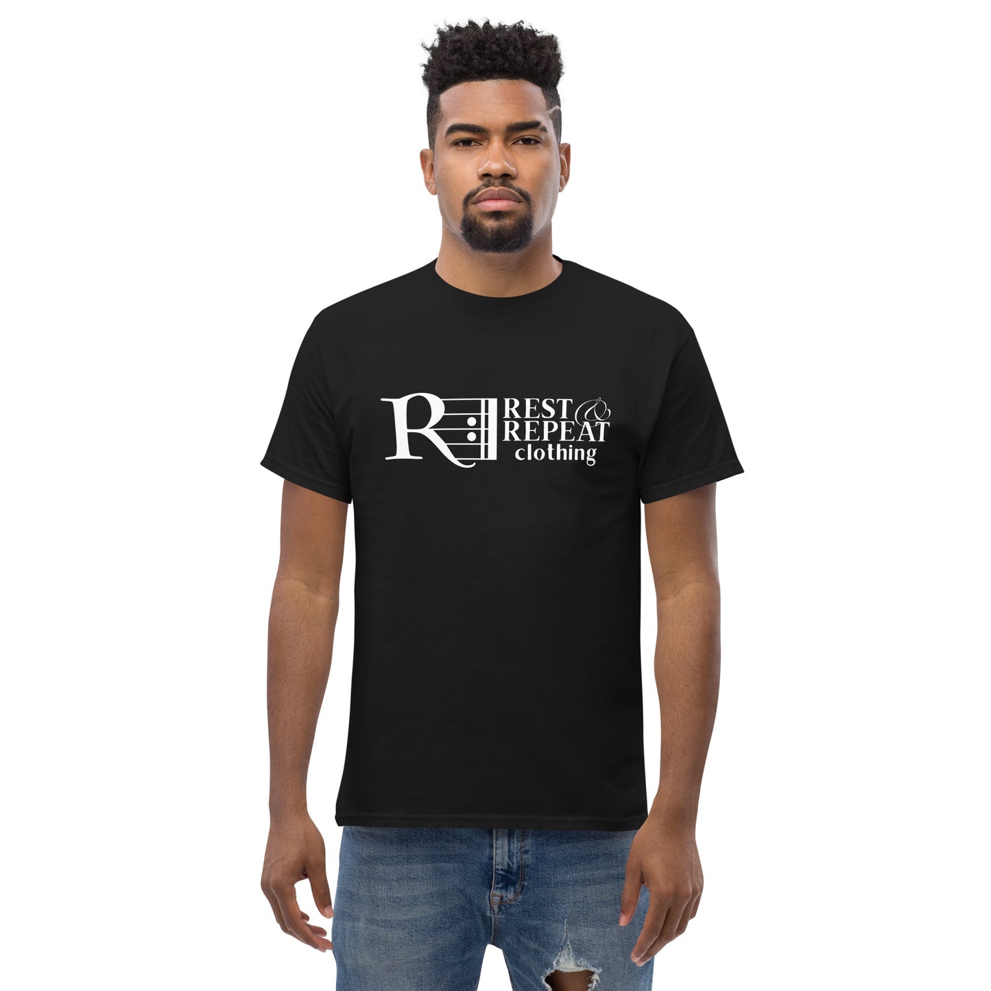 Rest Repeat Clothing Logo - Men's T-Shirt